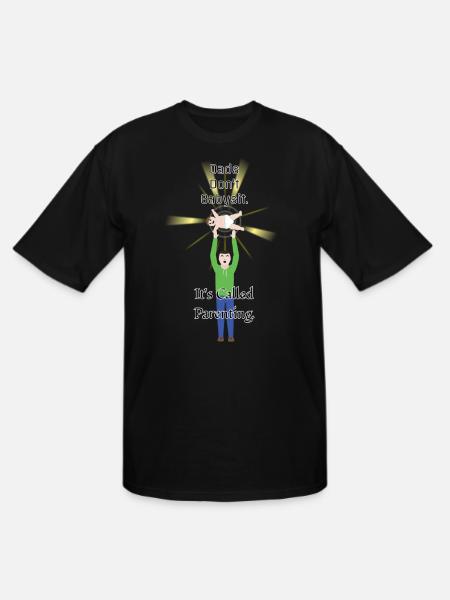Dad Babysitting - Men's Tall T-Shirt - black