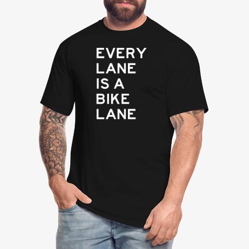 Every Lane is a Bike Lane - Men's Tall T-Shirt