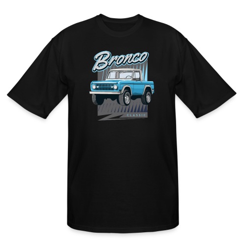 BRONCO Blue Half Cap Truck T-Shirt - Men's Tall T-Shirt