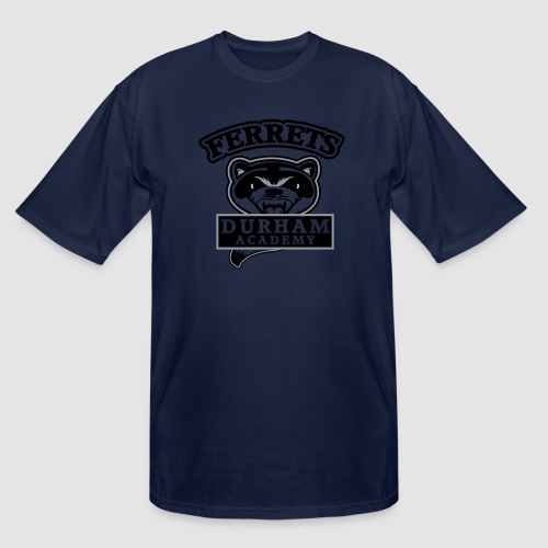 durham academy ferrets logo black - Men's Tall T-Shirt