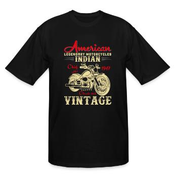 motor t- shirt - Men's Tall T-Shirt - black - Front - Brady (186cm)
