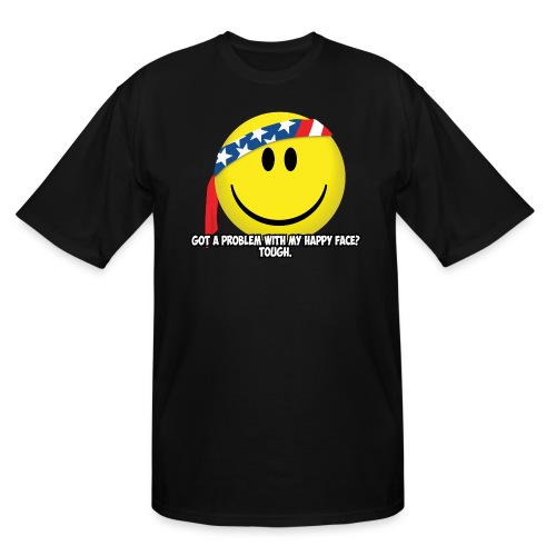 Happy Face USA - Men's Tall T-Shirt