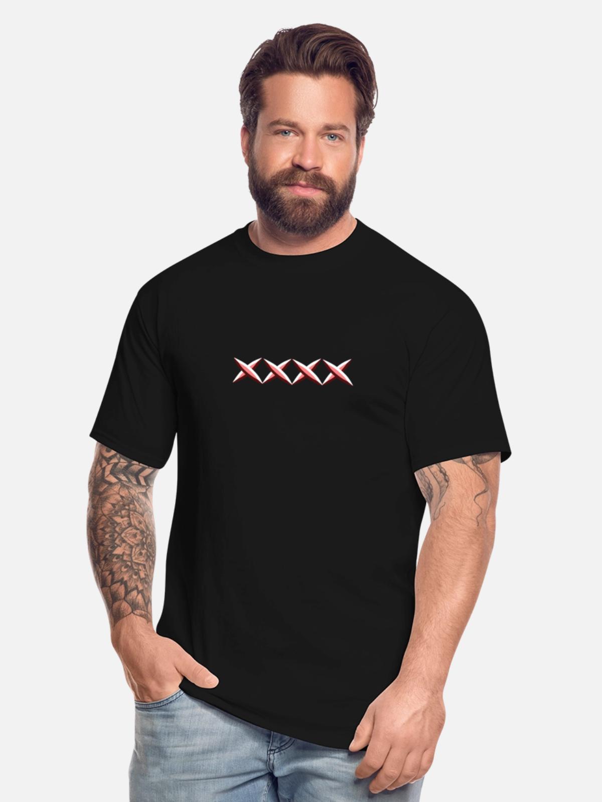 red crosses cross - Men's Tall T-Shirt - black - Front - Brady (186cm)