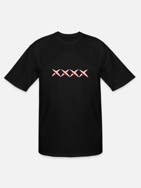 red crosses cross - Men's Tall T-Shirt - black
