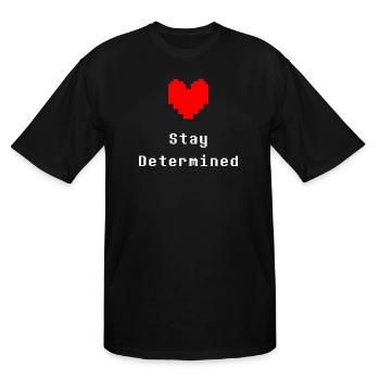 Stay Determined Undertale - Men's Tall T-Shirt - black - Front - Brady (186cm)