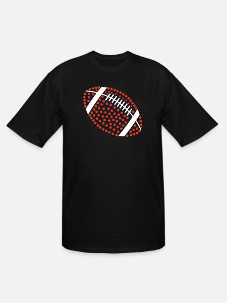 Dot American Football - Men's Tall T-Shirt - black