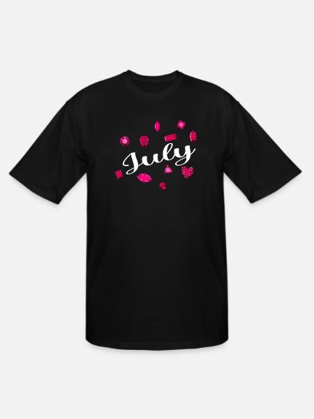 July Birthstone - Men's Tall T-Shirt - black