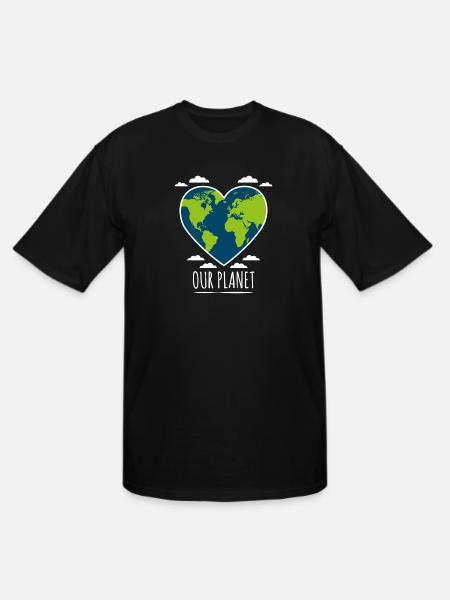 Love Our Planet - Men's Tall T-Shirt - black