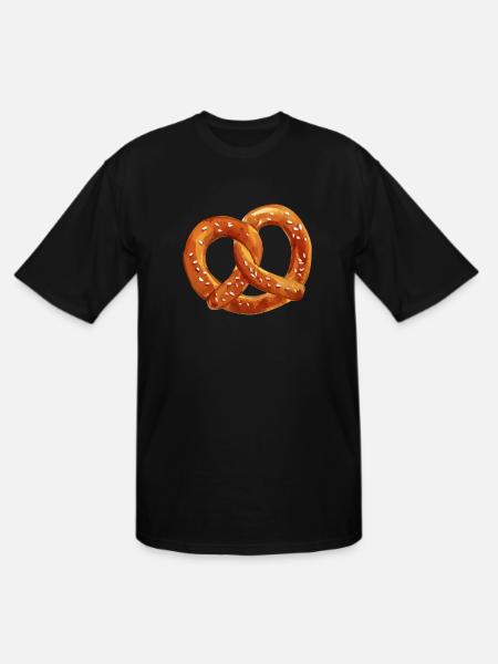 Salted Pretzel - Men's Tall T-Shirt - black