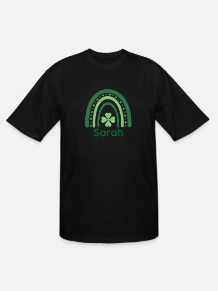 Sarah Clover Charm Boho Rainbow - Men's Tall T-Shirt - black