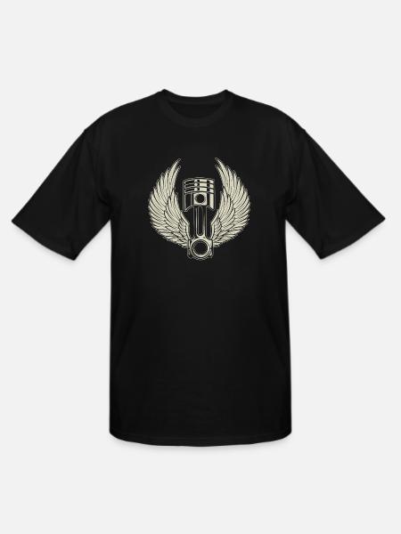 FREE PISTON - Men's Tall T-Shirt - black