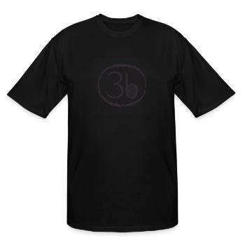 Blue - Men's Tall T-Shirt - black - Front - Brady (186cm)