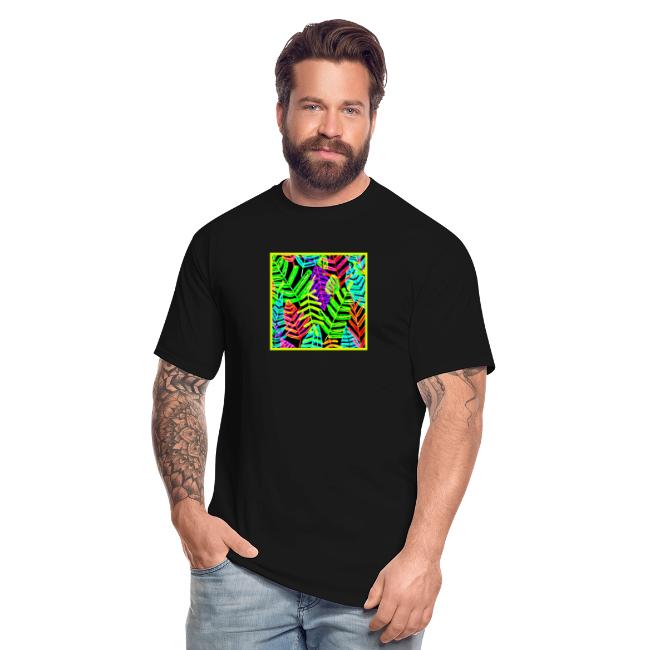 Glowing Leaf Pattern Design