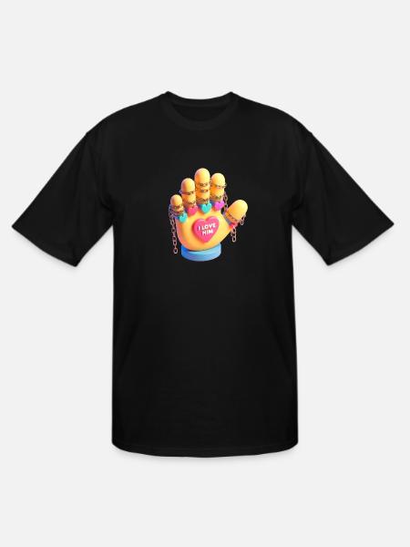 I Love Him - Men's Tall T-Shirt - black