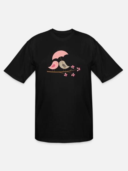 Umbrella love - Men's Tall T-Shirt - black