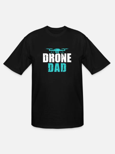 Drone dad - Men's Tall T-Shirt - black