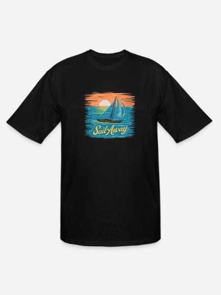 Sail Away - Men's Tall T-Shirt - black