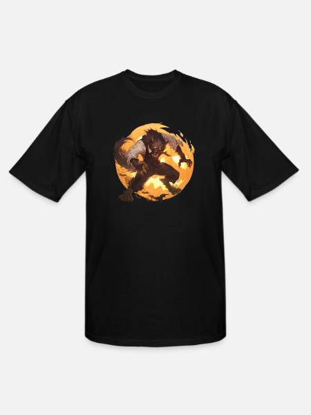 Werewolf Halloween - Men's Tall T-Shirt - black