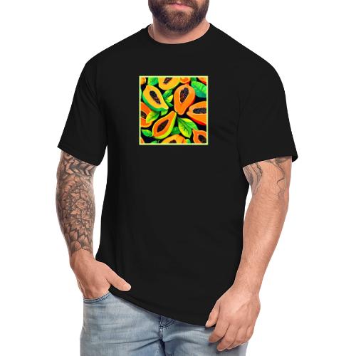 Tropical Papaya Paradise - Men's Tall T-Shirt