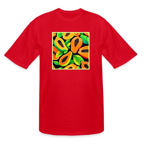 Tropical Papaya Paradise - Men's Tall T-Shirt