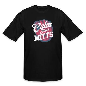 Calm Your Mitts - Men's Tall T-Shirt - black - Front - Brady (186cm)