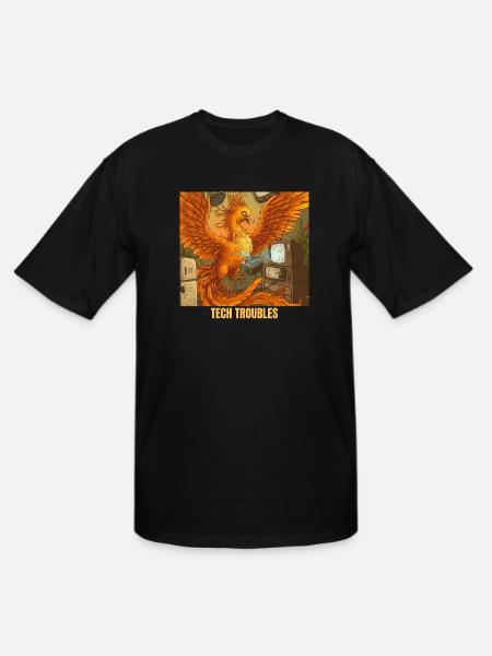 Phoenix's Voice Command Mishap - Men's Tall T-Shirt - black