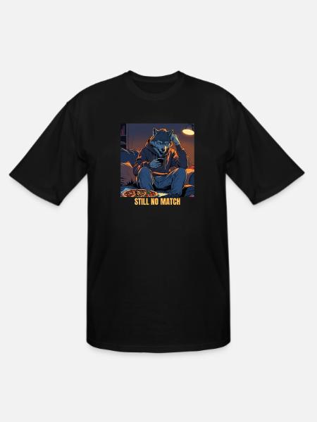 Lunar Swipe Blues - Men's Tall T-Shirt - black