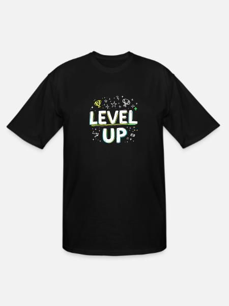 Level Up - Men's Tall T-Shirt - black