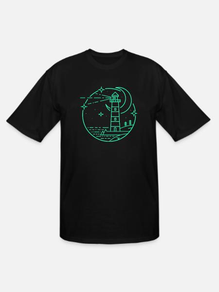 Light House - Men's Tall T-Shirt - black
