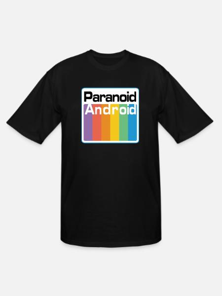 paranoid android - Men's Tall T-Shirt - black