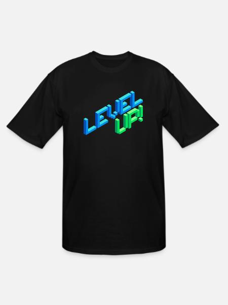 Level Up - Men's Tall T-Shirt - black