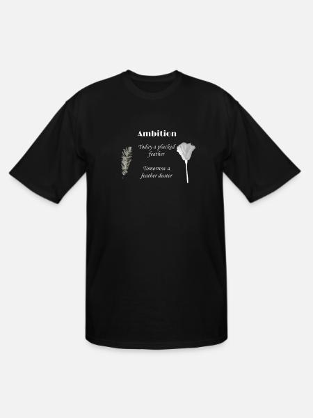 ambition of a feather - Men's Tall T-Shirt - black