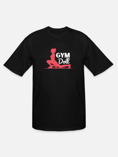 gym doll - Men's Tall T-Shirt - black