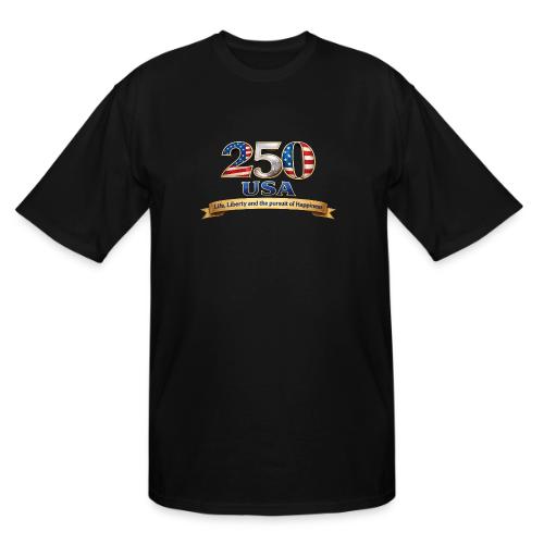 250 USA Liberty Banner - Men's Tall T-Shirt