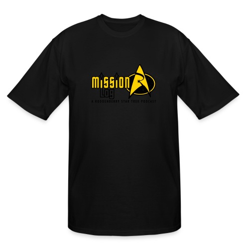 Logo Wide 2 Color Black Text - Men's Tall T-Shirt
