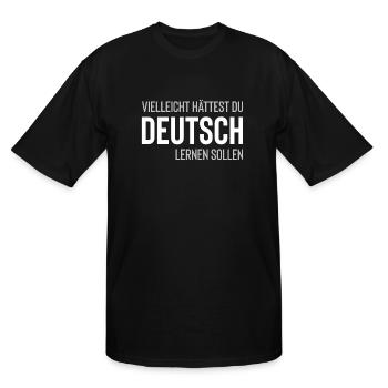 Ger Pun - Men's Tall T-Shirt - black - Front - Brady (186cm)