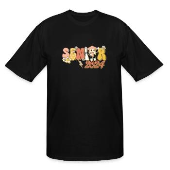 Senior 2024 - Men's Tall T-Shirt - black - Front - Brady (186cm)