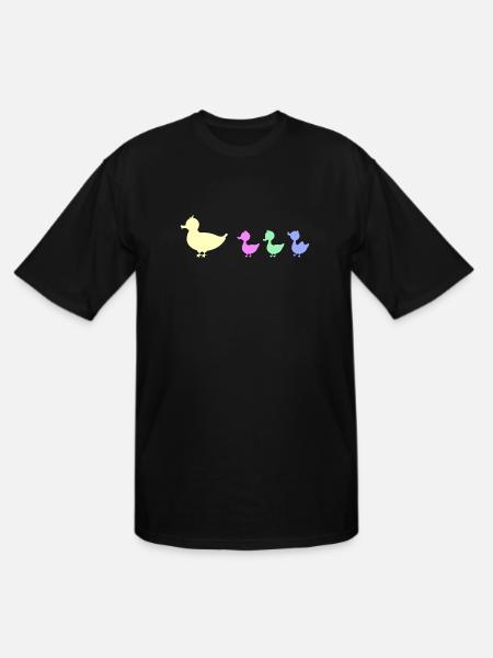 Mother Duckie Yellow - Men's Tall T-Shirt - black