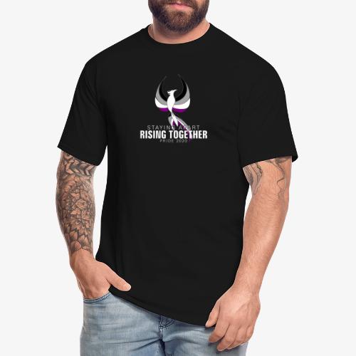 Asexual Staying Apart Rising Together Pride 2020 - Men's Tall T-Shirt