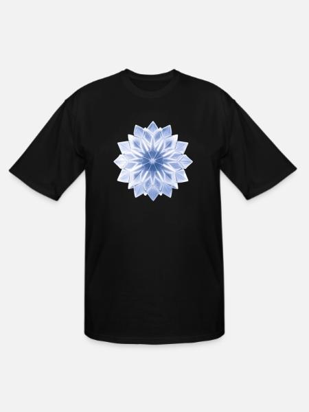 Ice Crystal - Men's Tall T-Shirt - black