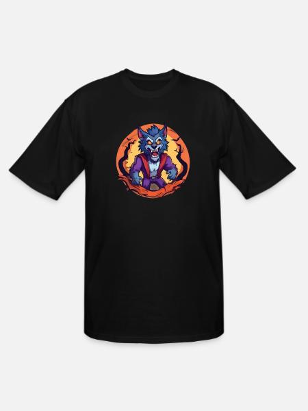 Halloween Werewolf - Men's Tall T-Shirt - black