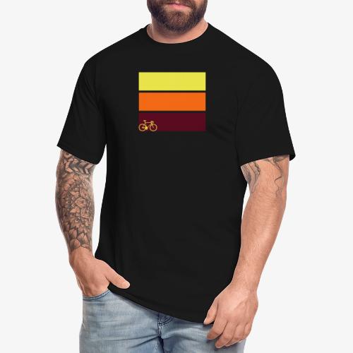 tricolor with bicycle - Men's Tall T-Shirt