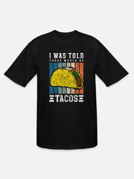 Mexican Delicious Foodie - Men's Tall T-Shirt - black