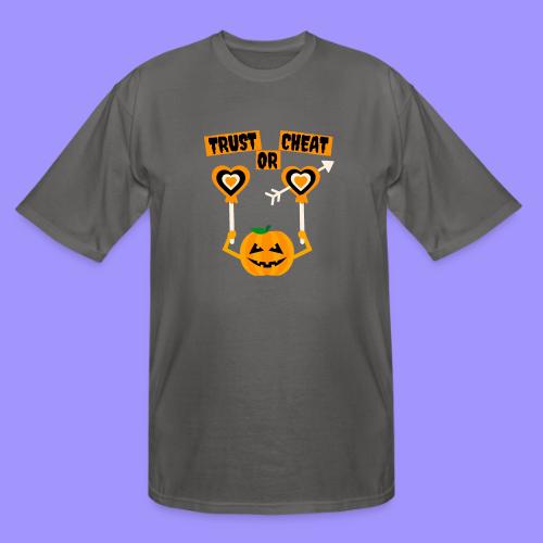 Trust Or Cheat Candies Halloween Spooky Pumpkin - Men's Tall T-Shirt
