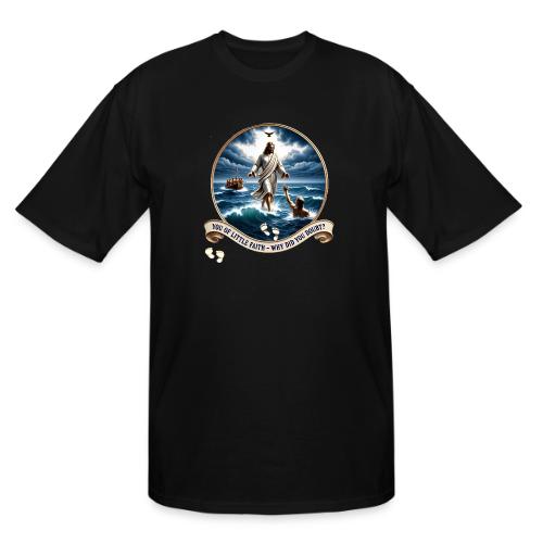 Walking On Water Faith T Shirt, Christian Miracle - Men's Tall T-Shirt