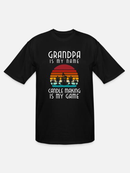 Candle Deco Passion - Men's Tall T-Shirt - black