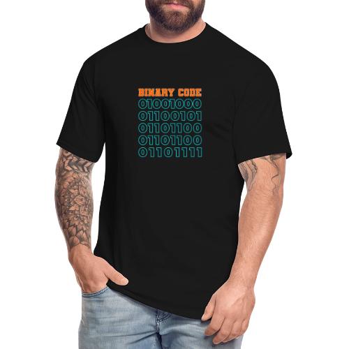 Say Hello in Binary code - Men's Tall T-Shirt