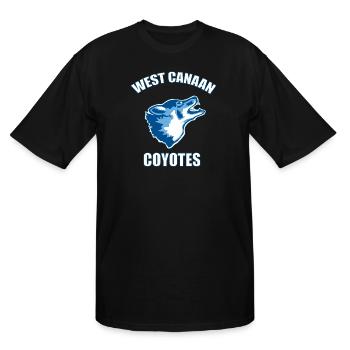 West Canaan Coyotes - Men's Tall T-Shirt - black - Front - Brady (186cm)