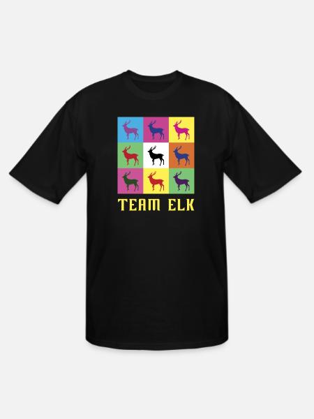 Team Elk - Men's Tall T-Shirt - black