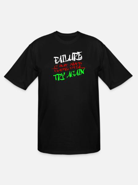 Bold Graffiti - Men's Tall T-Shirt - black
